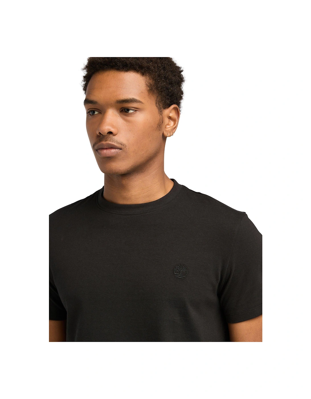 Short Sleeve Dunstan River Logo T-Shirt - Black