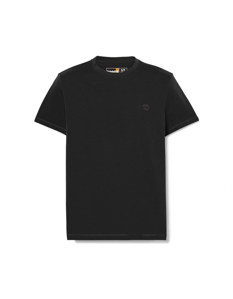 Short Sleeve Dunstan River Logo T-Shirt - Black