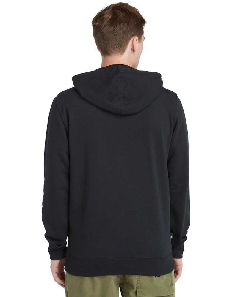 Kennebec River Tree Logo Overhead Hoodie - Black