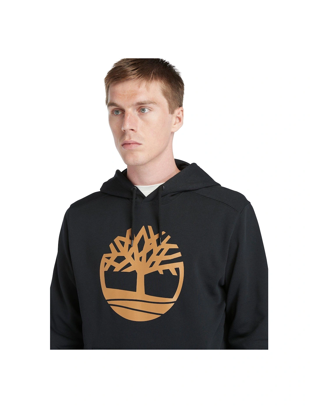 Kennebec River Tree Logo Overhead Hoodie - Black
