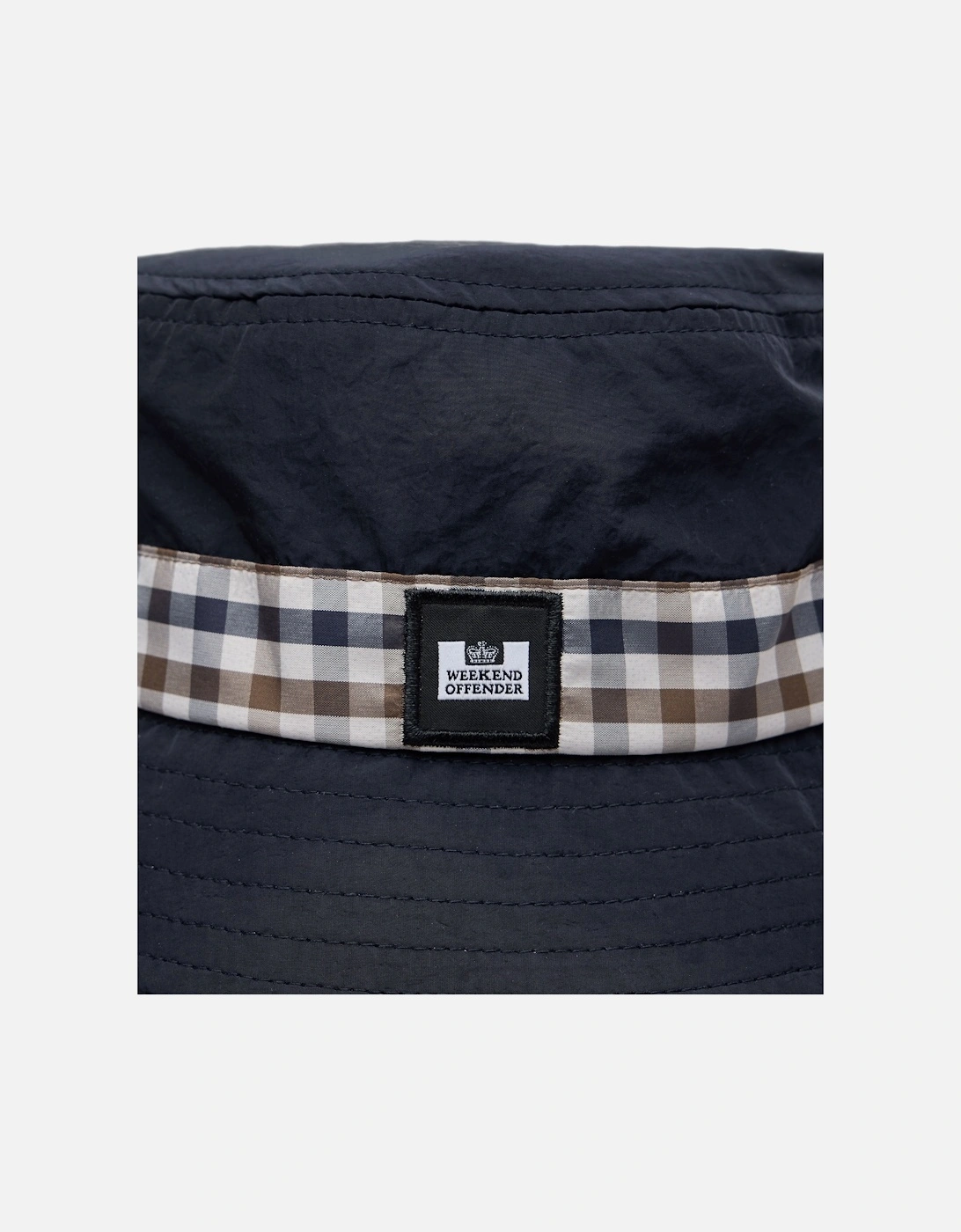 Queensland Bucket Hat - Navy/ Mid House Check