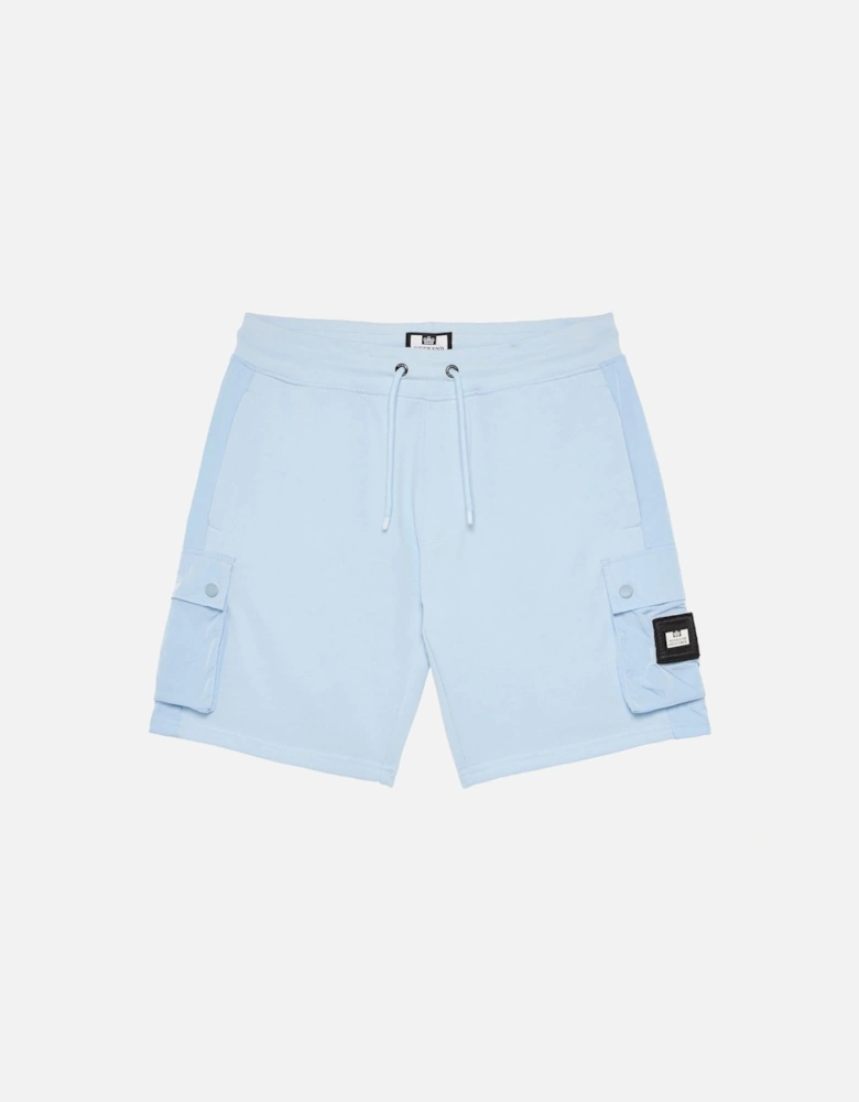 Pink Sands Jogger Shorts - Ocean Wave Blue