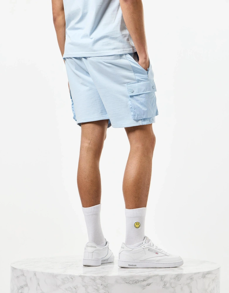 Pink Sands Jogger Shorts - Ocean Wave Blue