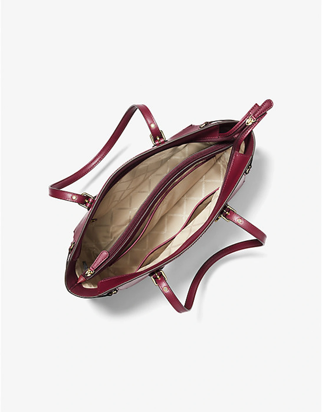 Voyager Medium Crossgrain Leather Tote Bag