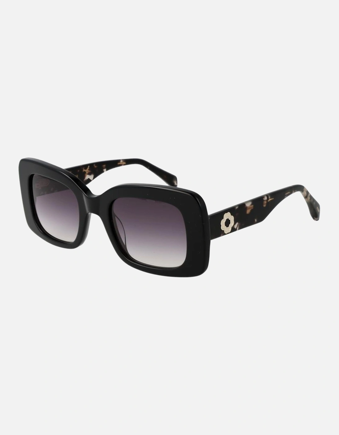 Square Acetate Gradient Sunglasses with UV Protection Women - Black, 4 of 3