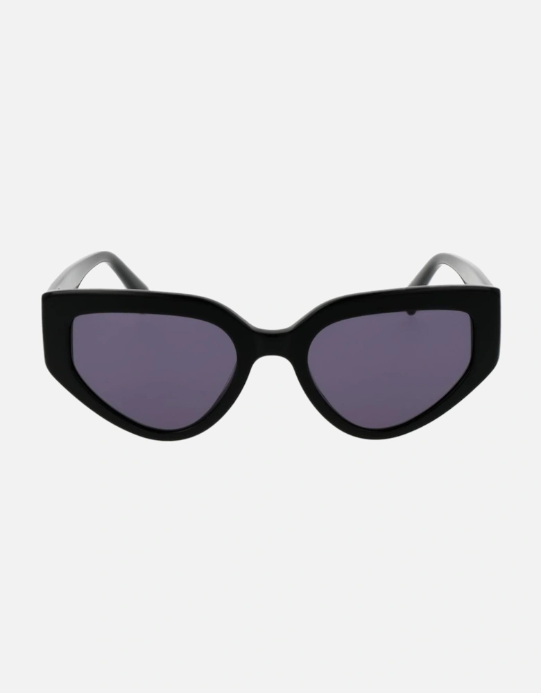Cat Eye Acetate Sunglasses with Grey Lenses Women - Black