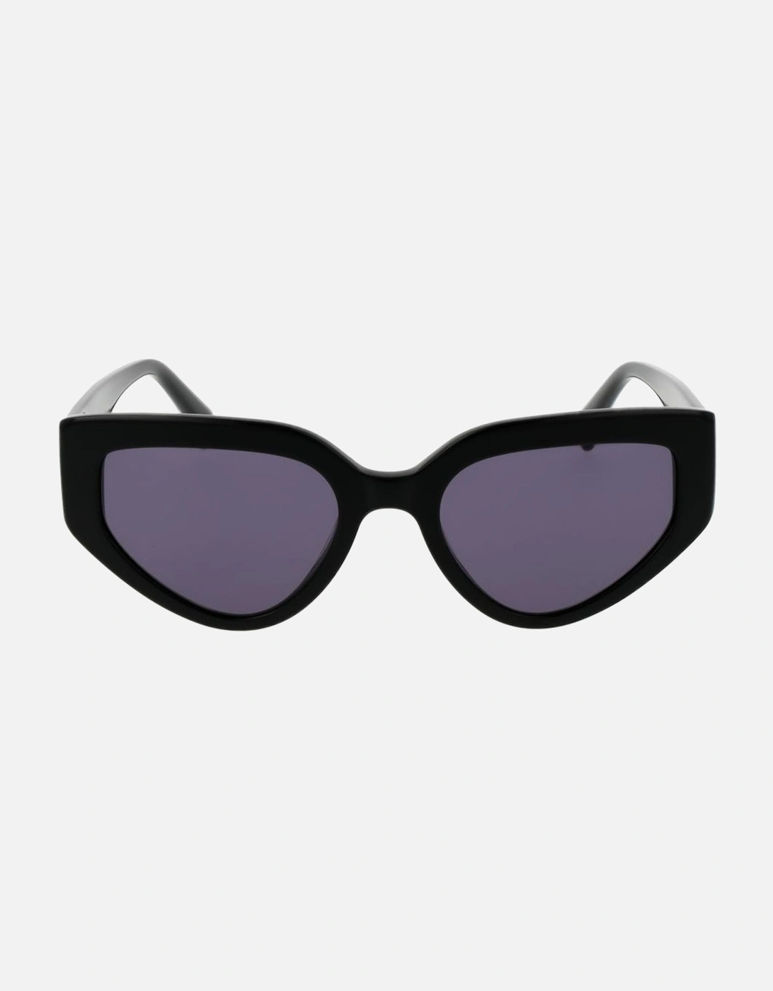 Cat Eye Acetate Sunglasses with Grey Lenses Women - Black