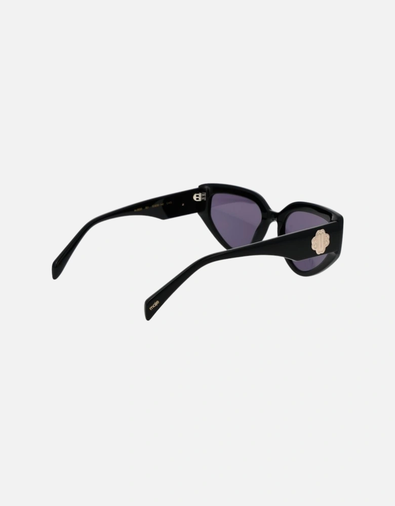 Cat Eye Acetate Sunglasses with Grey Lenses Women - Black