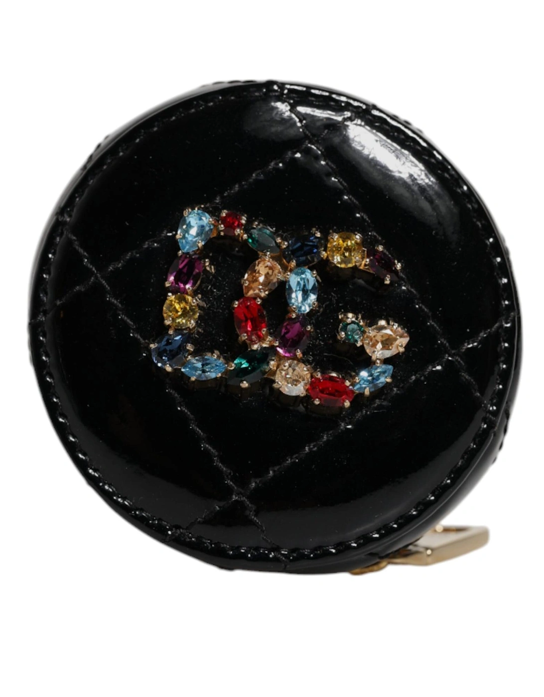 Leather Zip Around Embellished Coin Purse Women - Black Wallets, 6 of 5