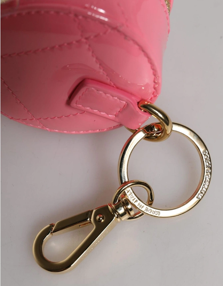 Leather Zip Around Embellished Coin Purse Women - Pink Wallets
