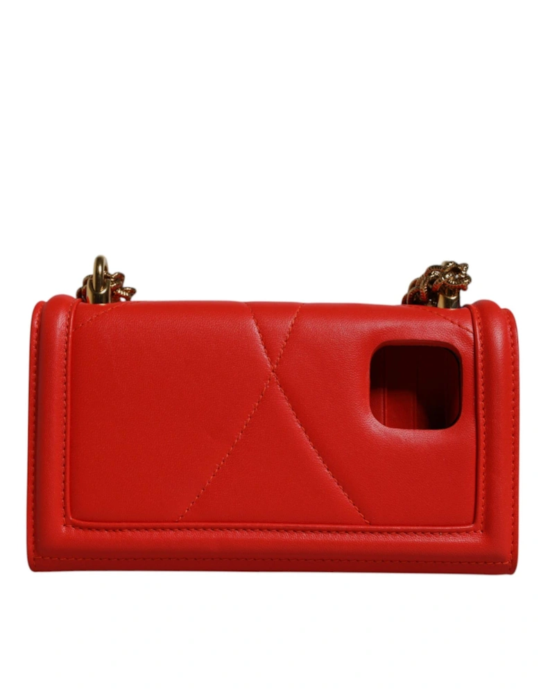 Devotion Quilted Crossbody Phone Bag Women - Red Crossbody Bags
