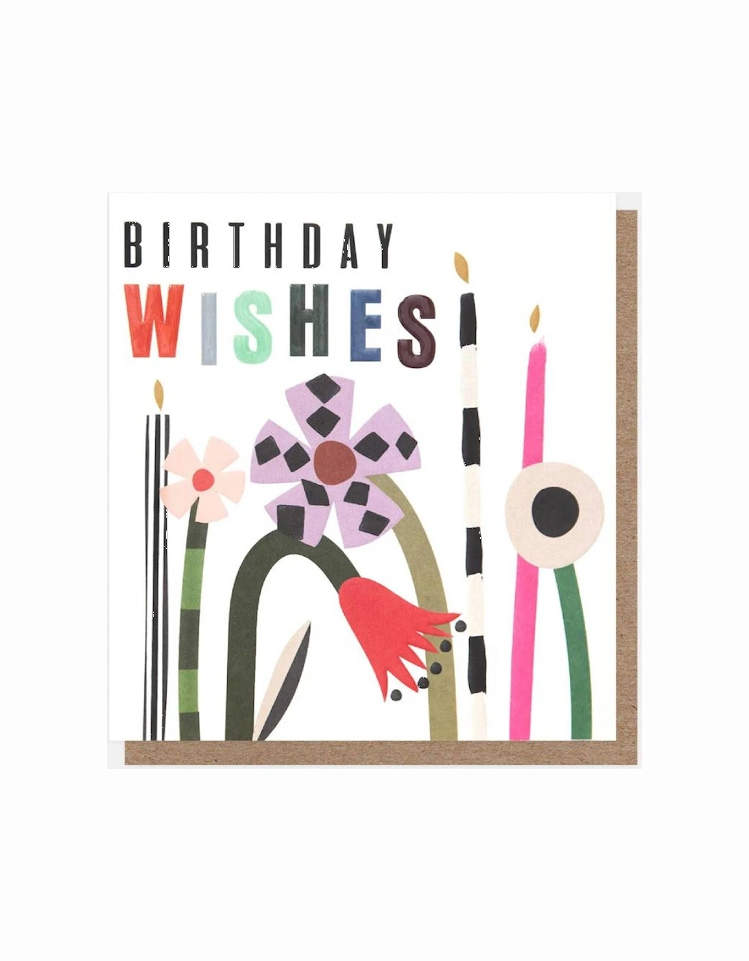 Flowers & Candles Birthday Wishes Card, 2 of 1