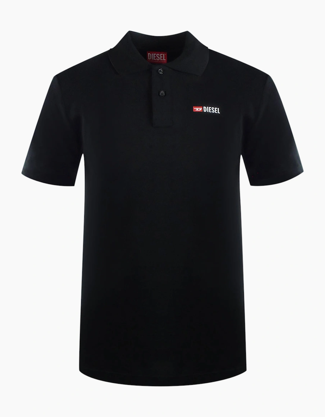 Men's Diesel T-Smith-D Black Polo Shirt - Size: 38