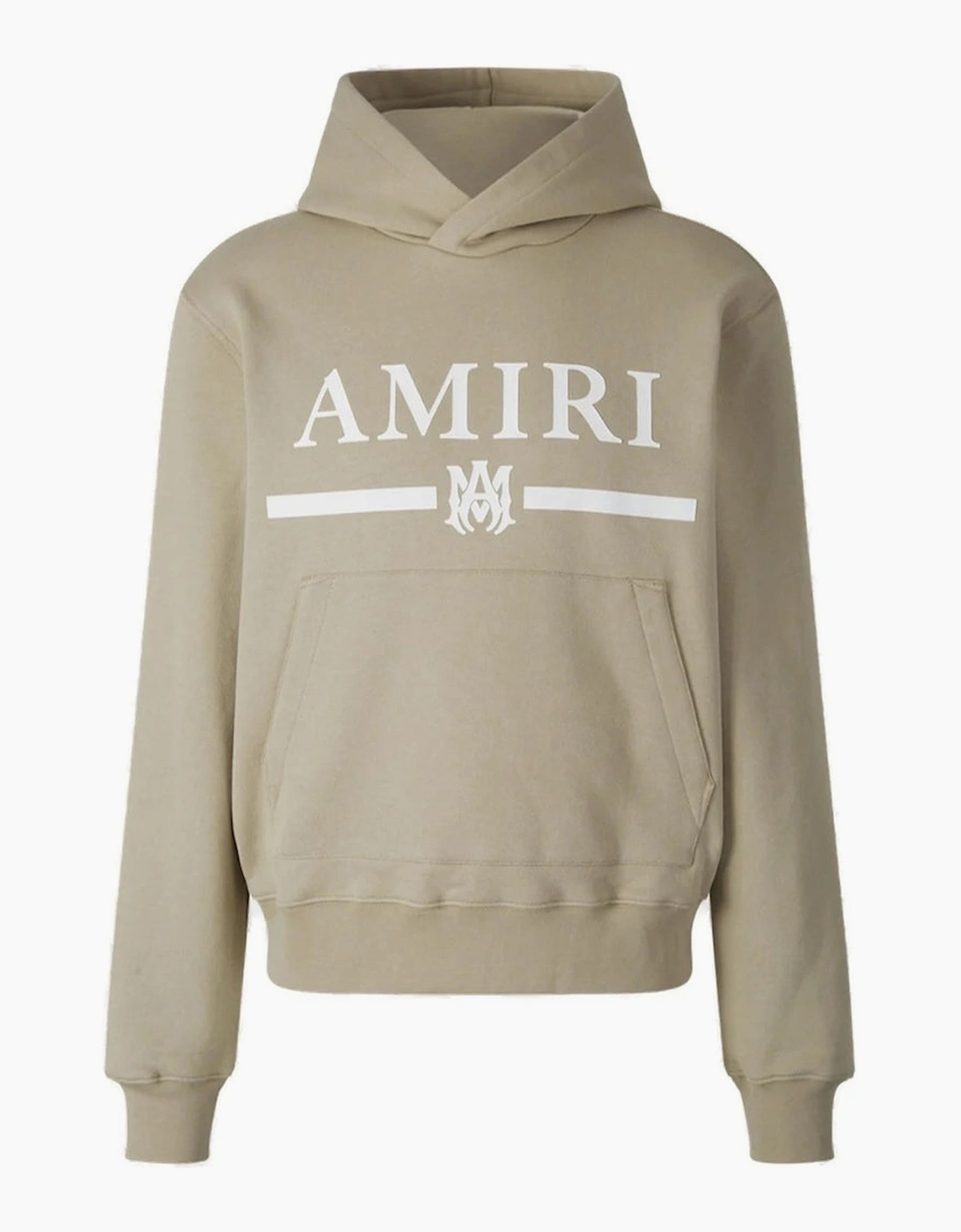 Men's Amiri MA Bar Logo Beige Hoodie - Tan - Size: 40