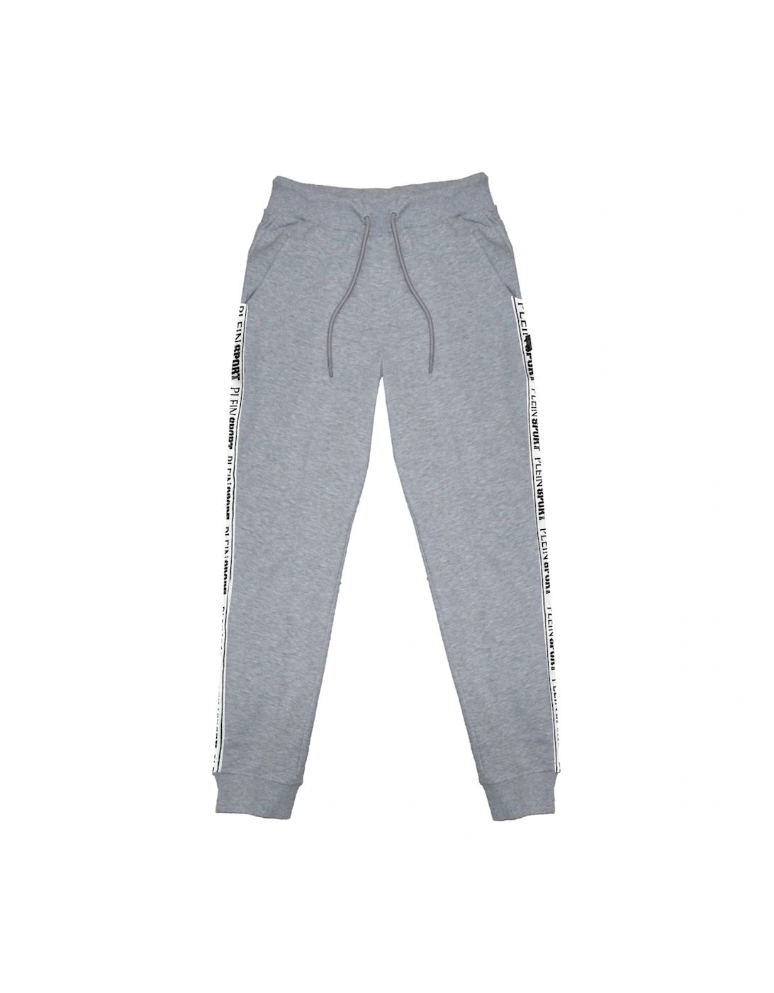 Men's Plein Sport Branded Tape Grey Sweattpants - Size: 39/38/32