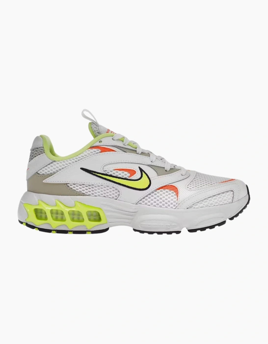 Women's Nike Air Fire Yellow Details White Sneakers - Size: 5.5