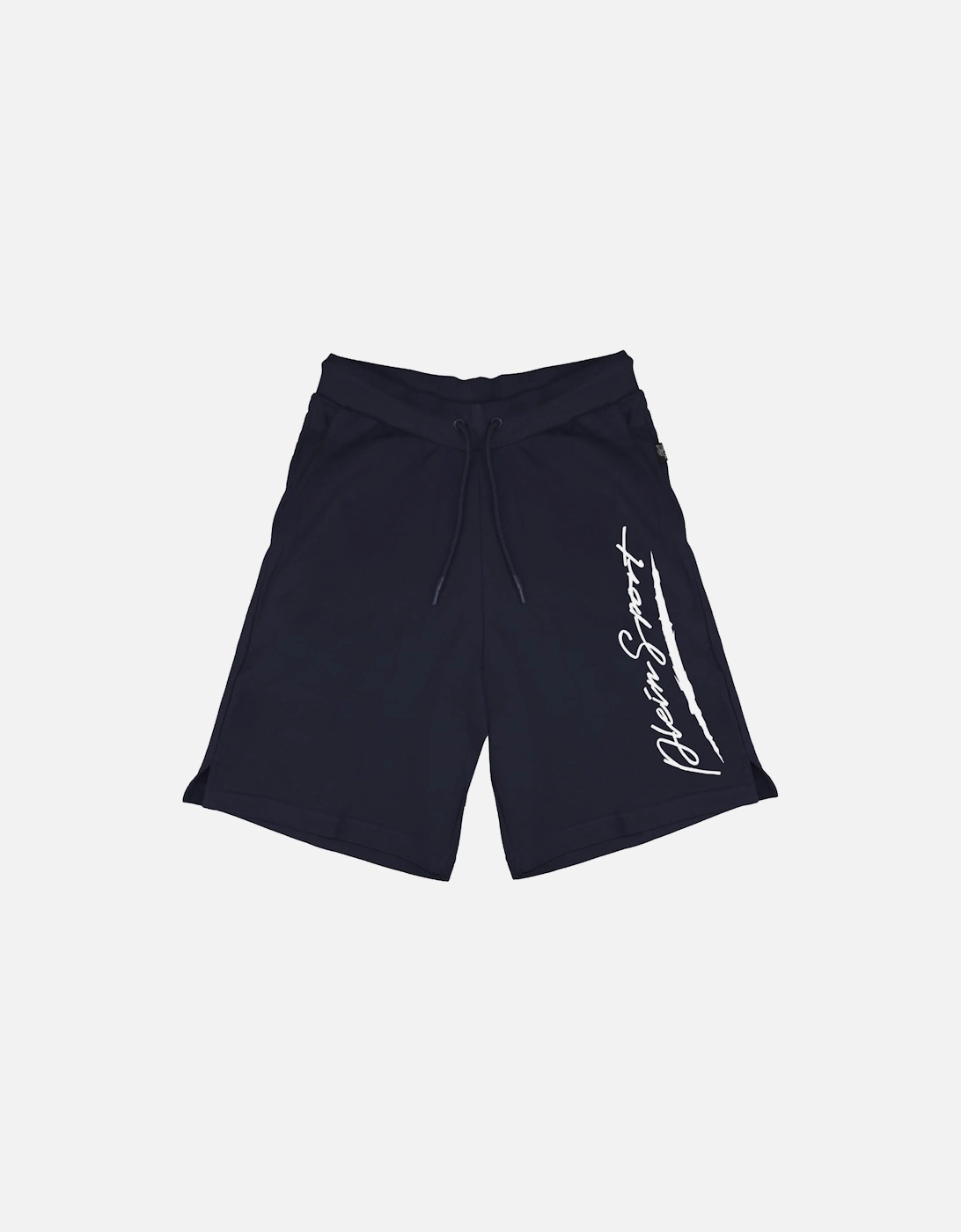 Plein Sport Large Signature Logo Navy Blue Shorts, 3 of 2