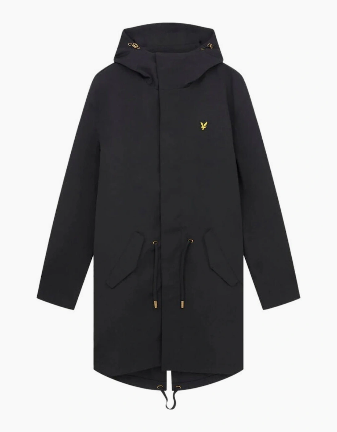 Men's Lyle & Scott Black Bonded Parka Jacket - Size: Regular/36