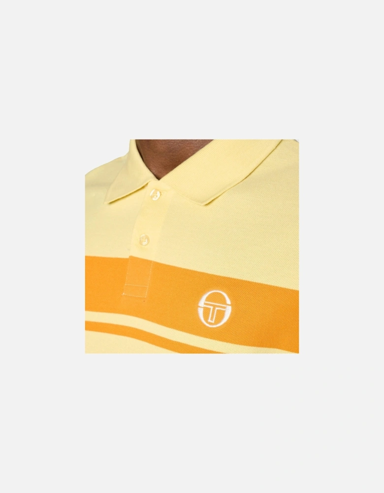 Young Line Polo Shirt Pale Banana/Autumn Glory