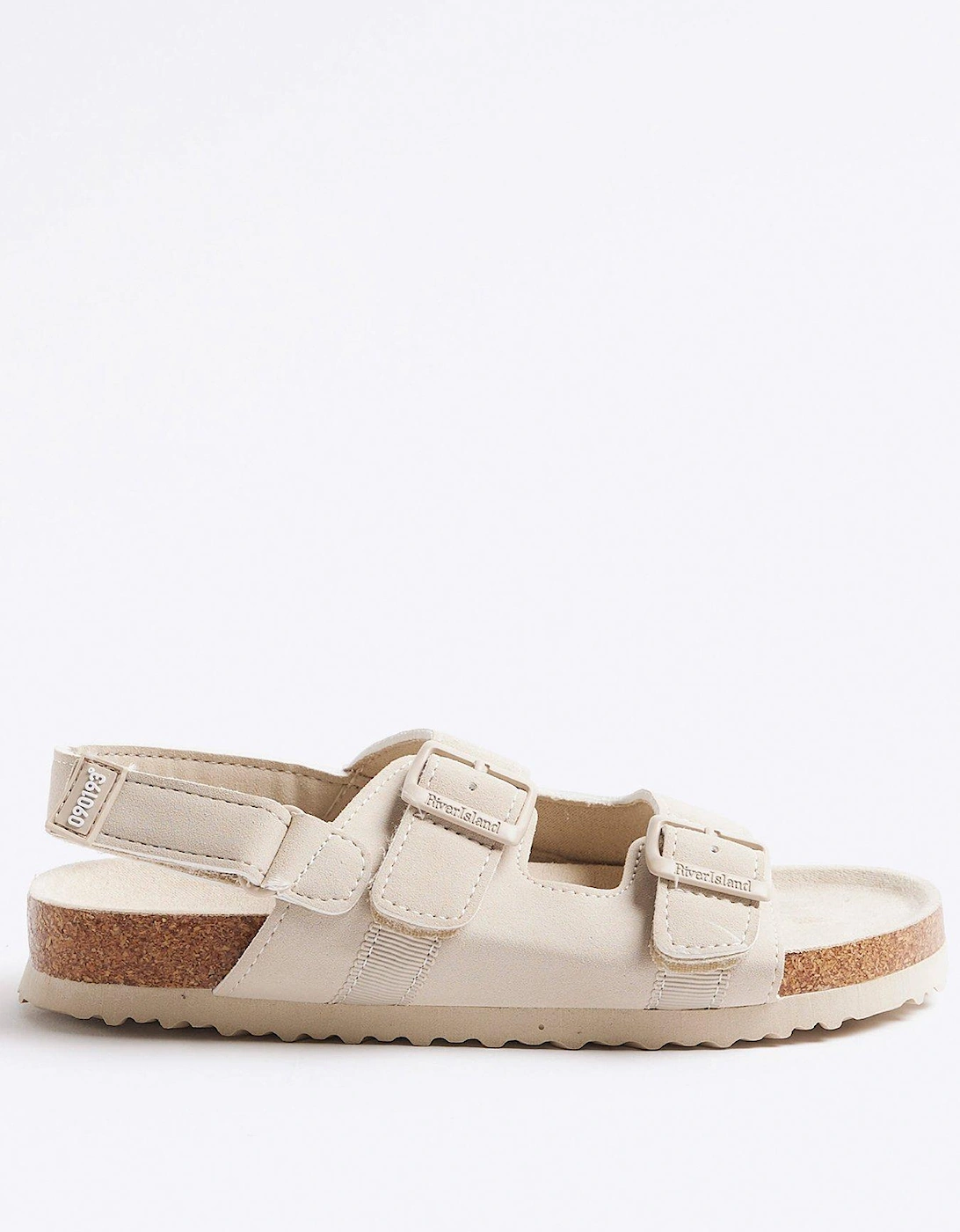 Boys Suede Buckle Sandals - Stone - Stone - Light, 2 of 1