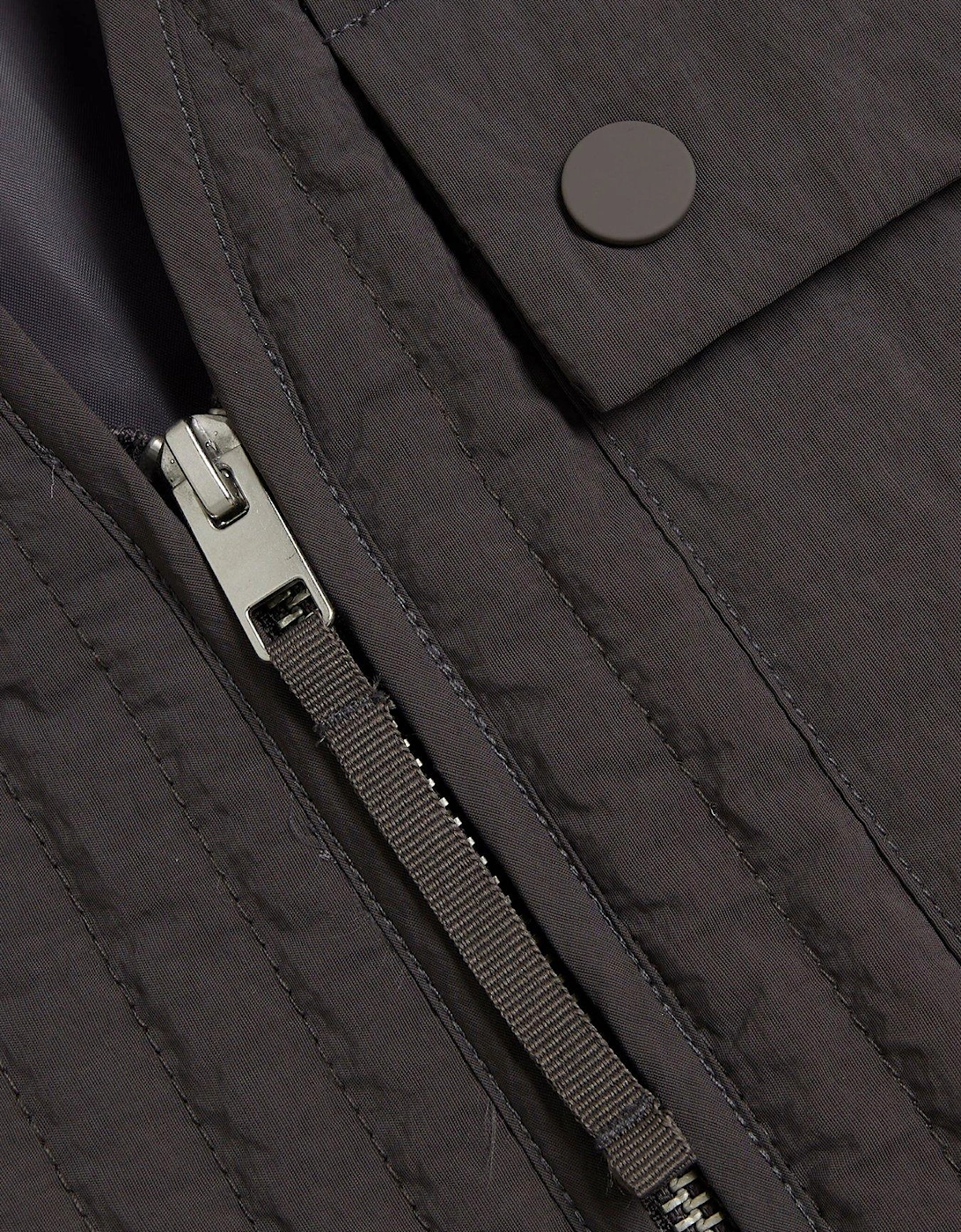 Multi Pocket Padded Gilet - Dark Grey