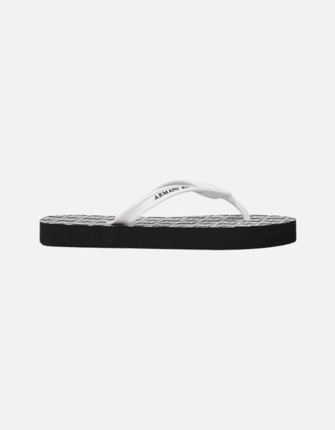 Armani Exchange Women's Black Rubber Sole Flip Flops - Flip-Flops - : Size 5
