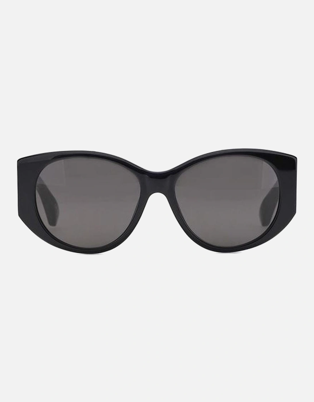 Acetate Oval Sunglasses with High Temples Women - Black, 4 of 3