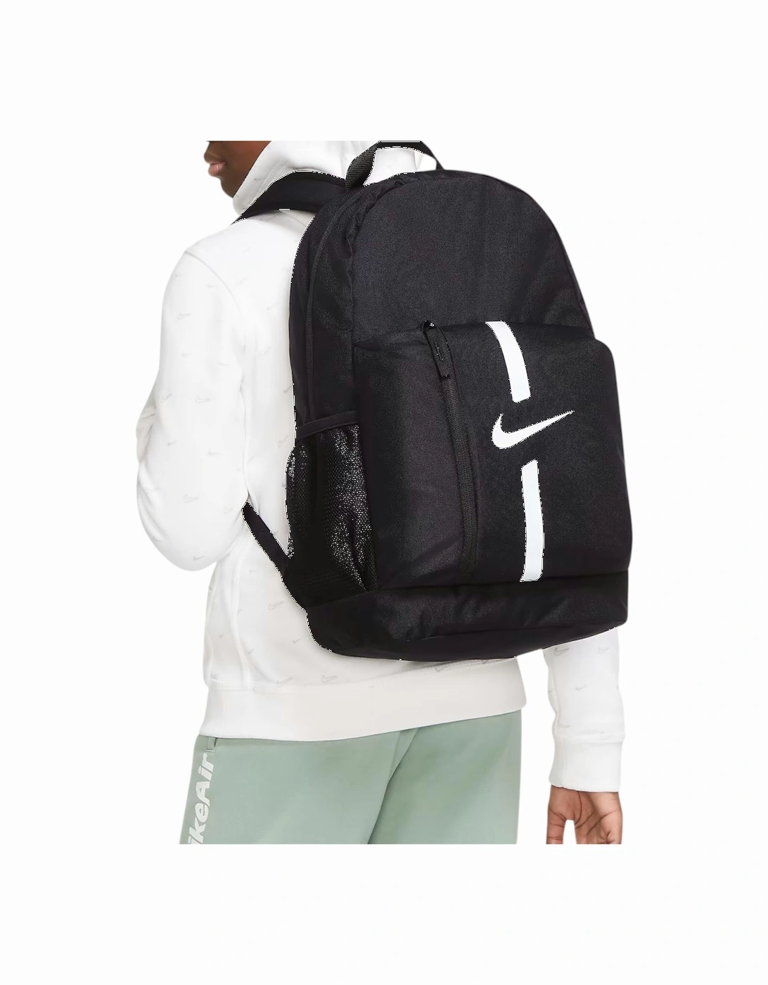Nike Unisex Black Backpack Da2571 School Bag 22L Travel Sports Football Rucksack Kids