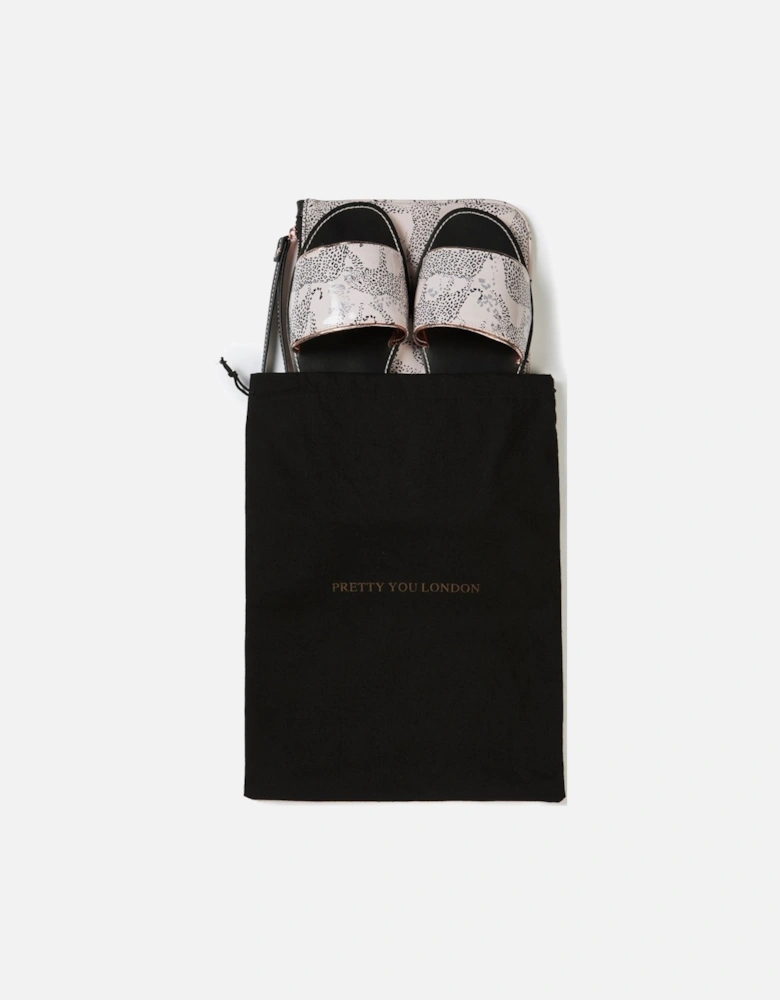Leopard Printed Slide and Clutch Set