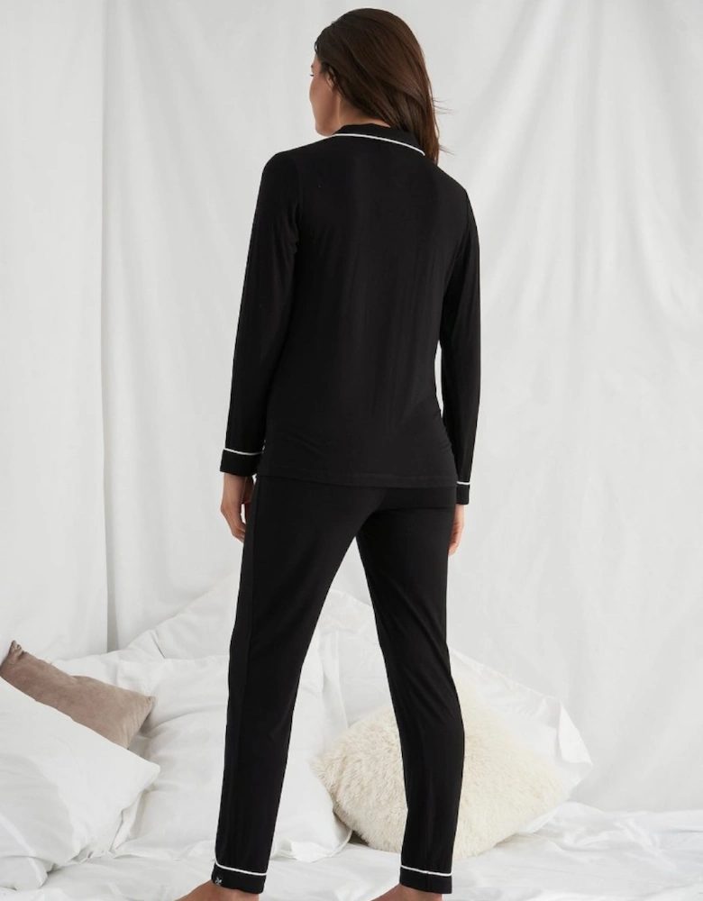 Bamboo Pyjama Set in Black