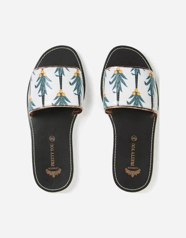 Coconut Printed Slide & Clutch Set