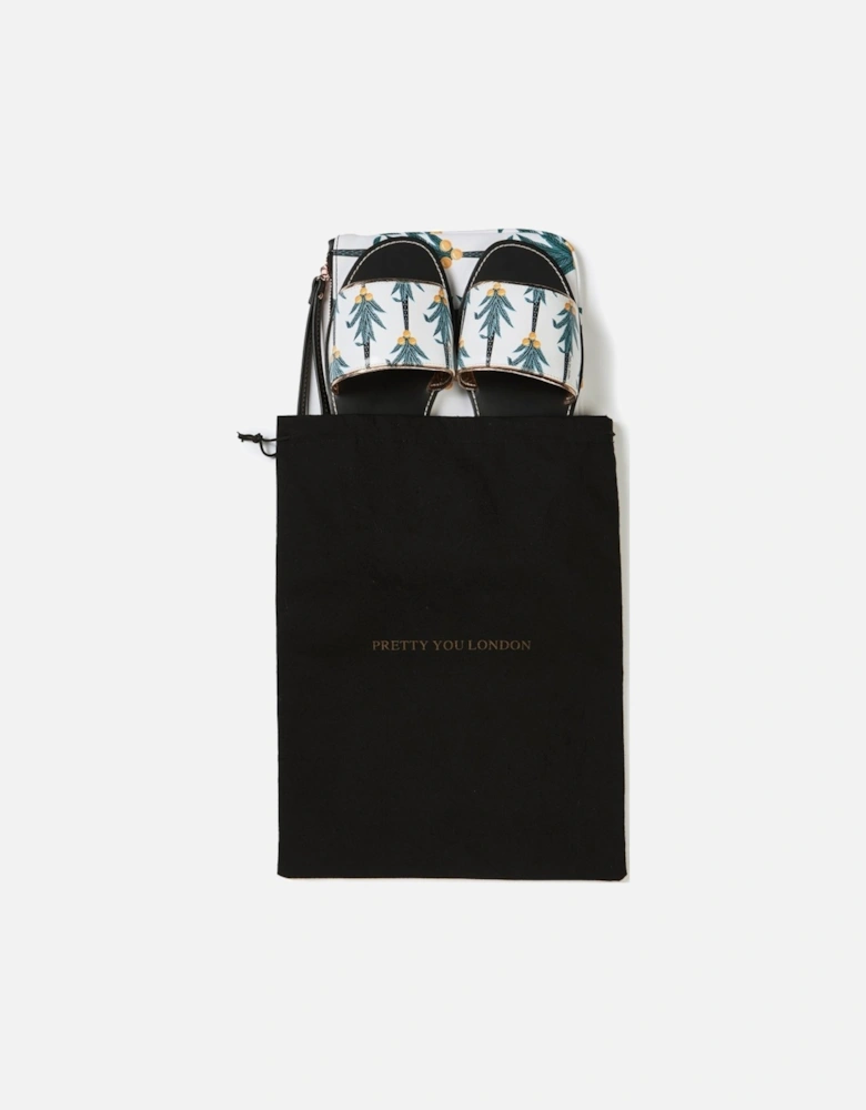 Coconut Printed Slide & Clutch Set