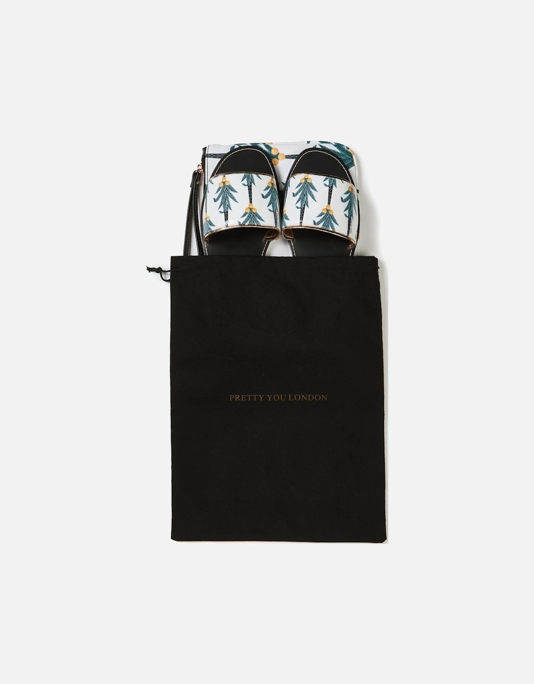 Coconut Printed Slide & Clutch Set