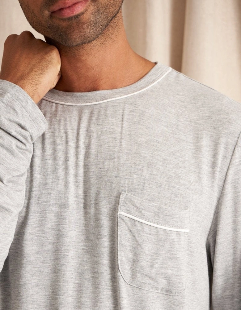 Bamboo Pyjama Set in Grey Marl