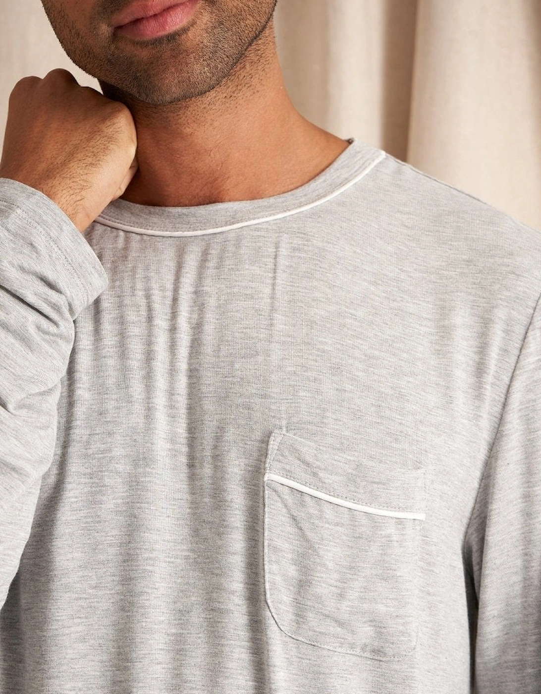 Bamboo Pyjama Set in Grey Marl