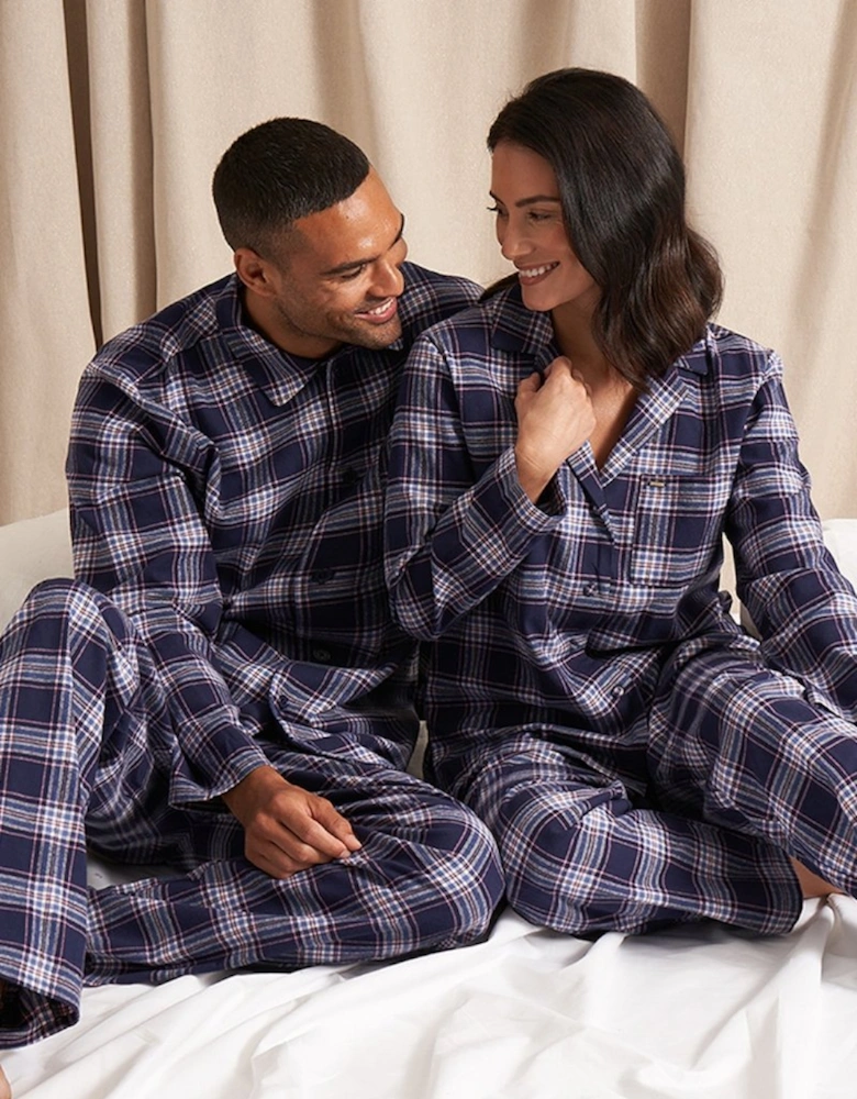 Plaid Pyjamas in Midnight