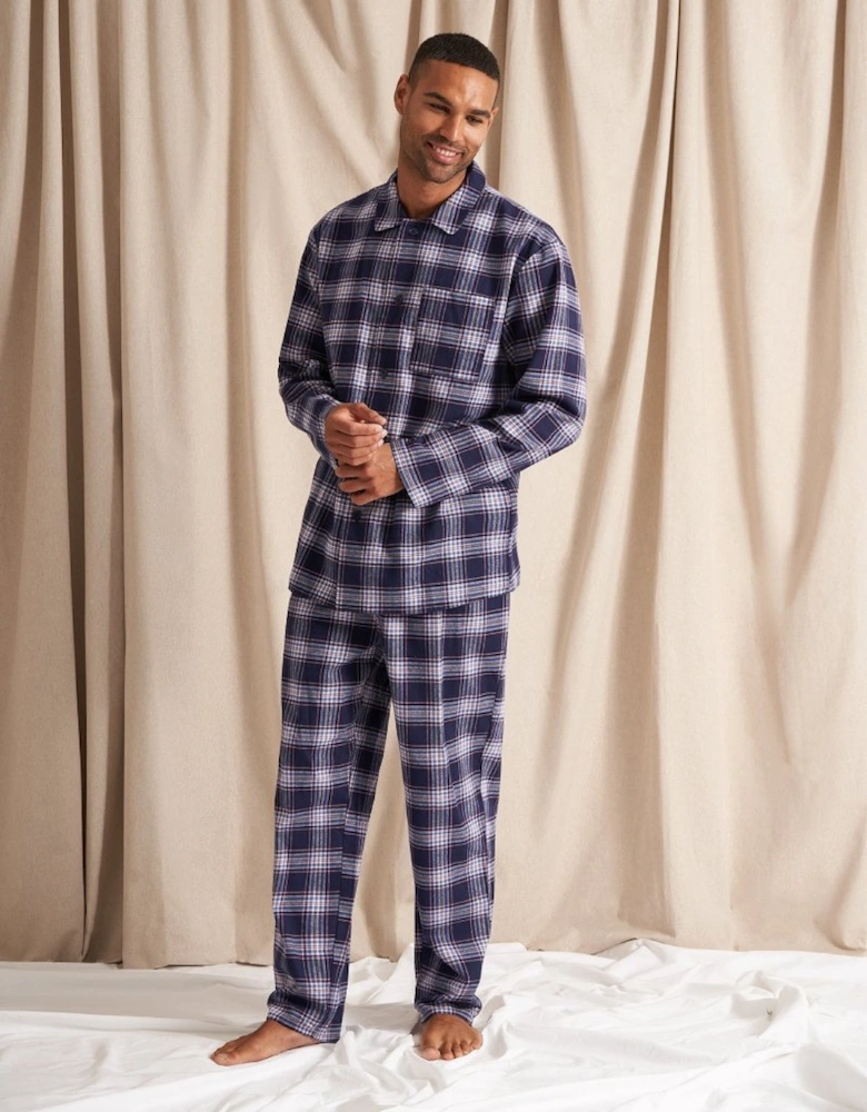 Plaid Pyjamas in Midnight