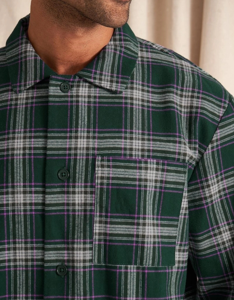Plaid Pyjama Set in Green