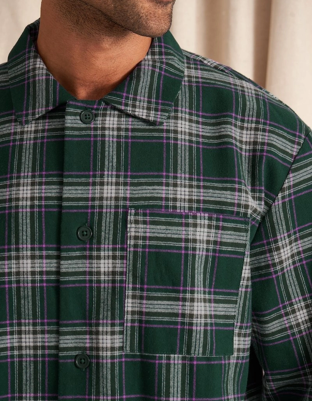 Plaid Pyjama Set in Green