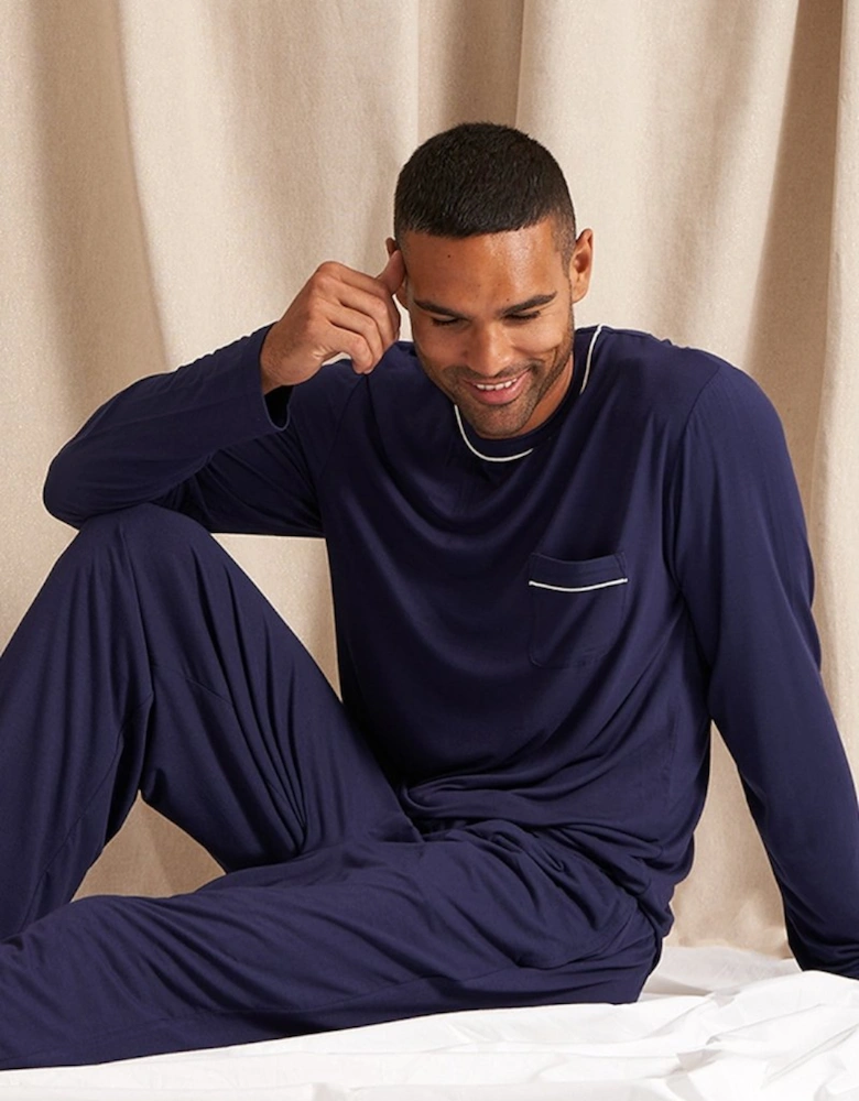 Bamboo Pyjama Set in Midnight