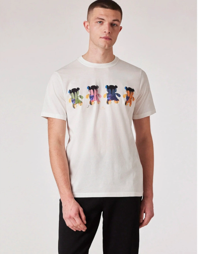 PS Teddy Multi T-Shirt 01 WHITE