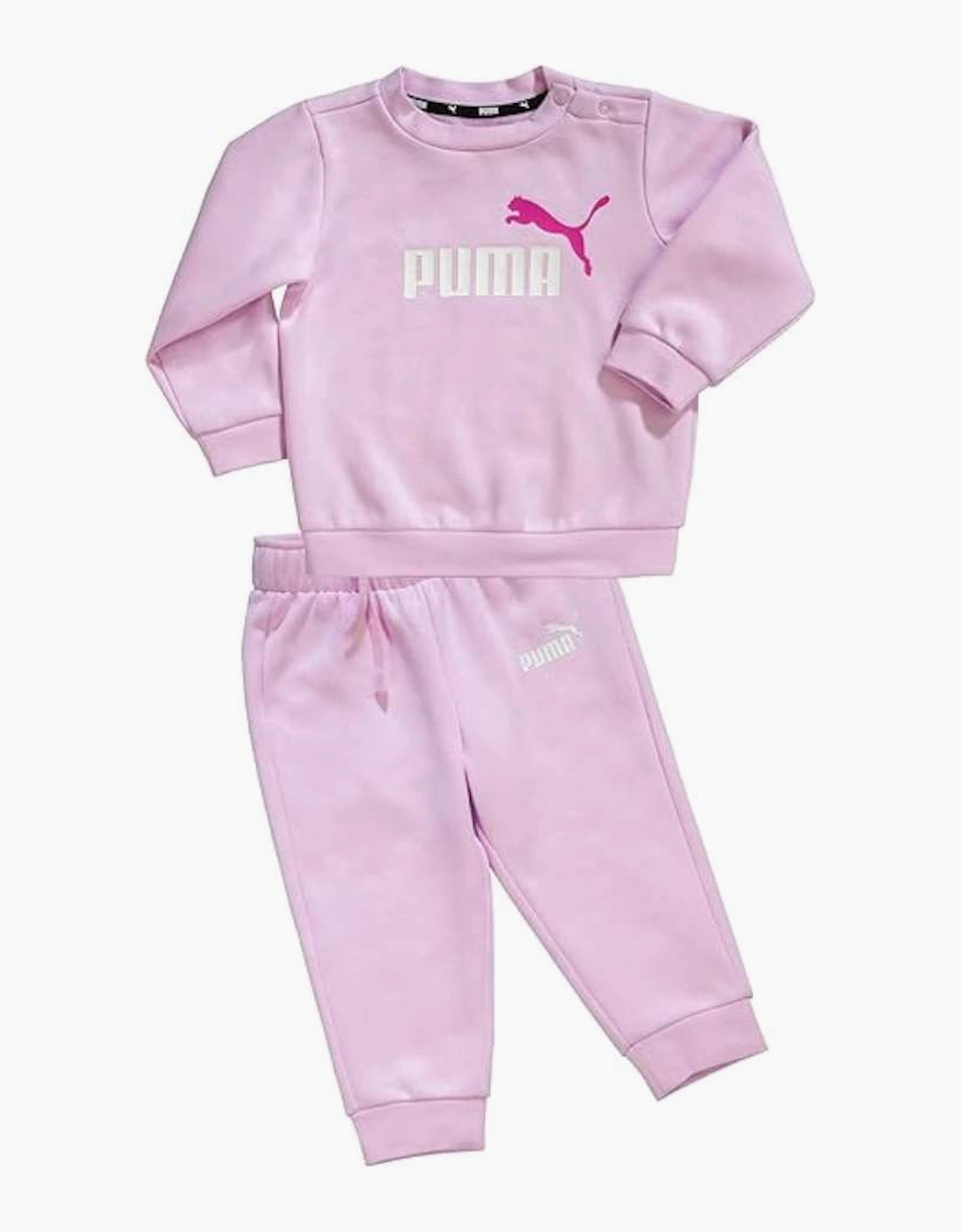 Puma Infant Girls Tracksuit Baby Pink Mini Cat Jogsuit - Purple - Size: 0-3 months