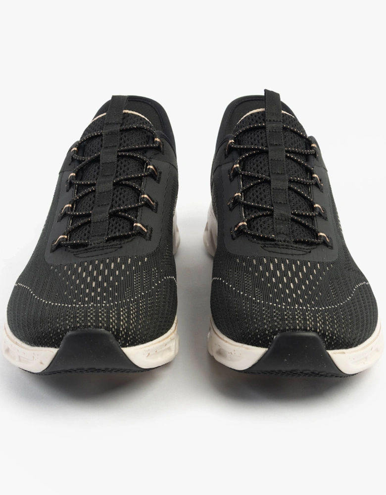 GLIDE-STEP GRATIFY - PACE Womens Trainers Black/Gold