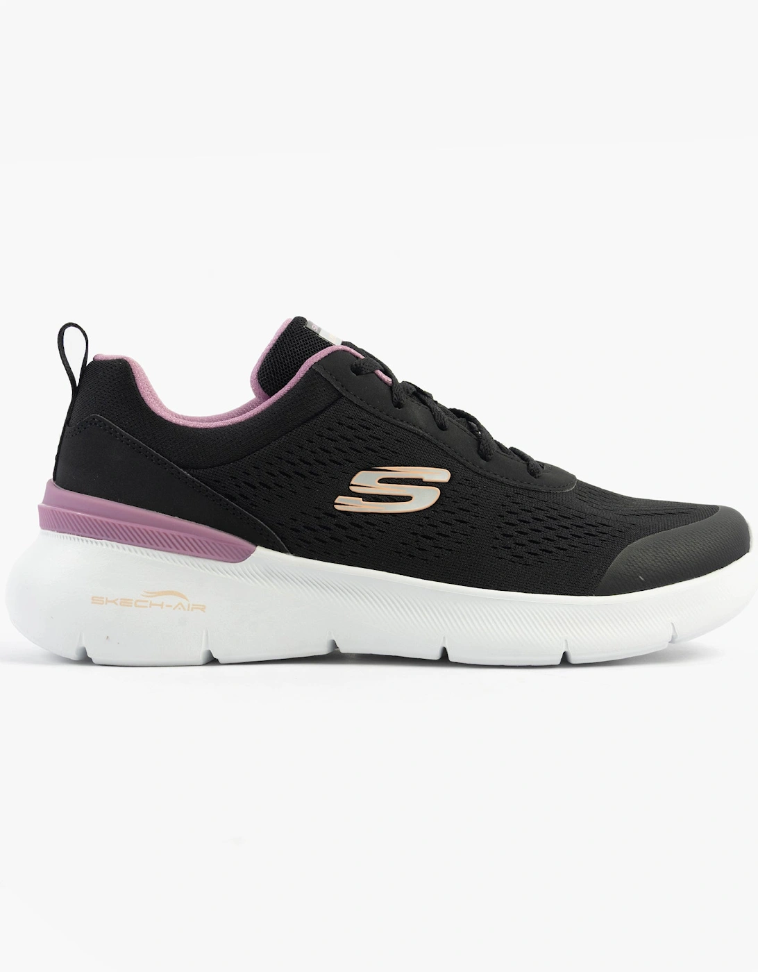 SKECH-AIR DYNAMIGHT 2.0 - NEW Womens Trainers Black/Mauve, 7 of 6