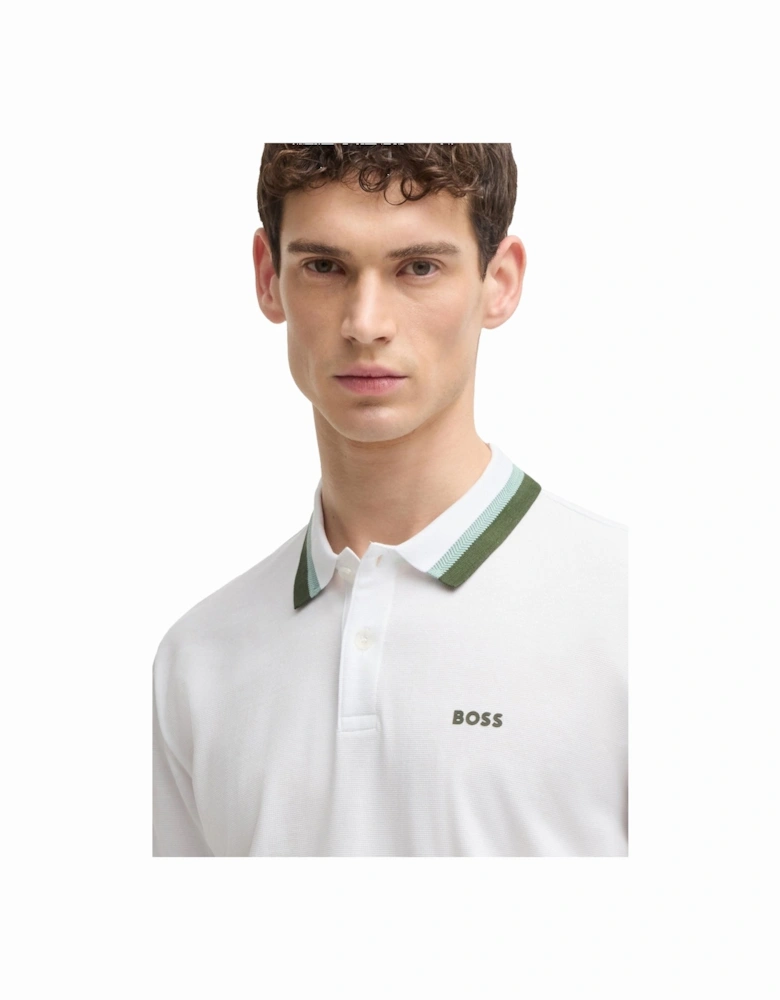 Boss Green Paddy AP Heritage Polo White