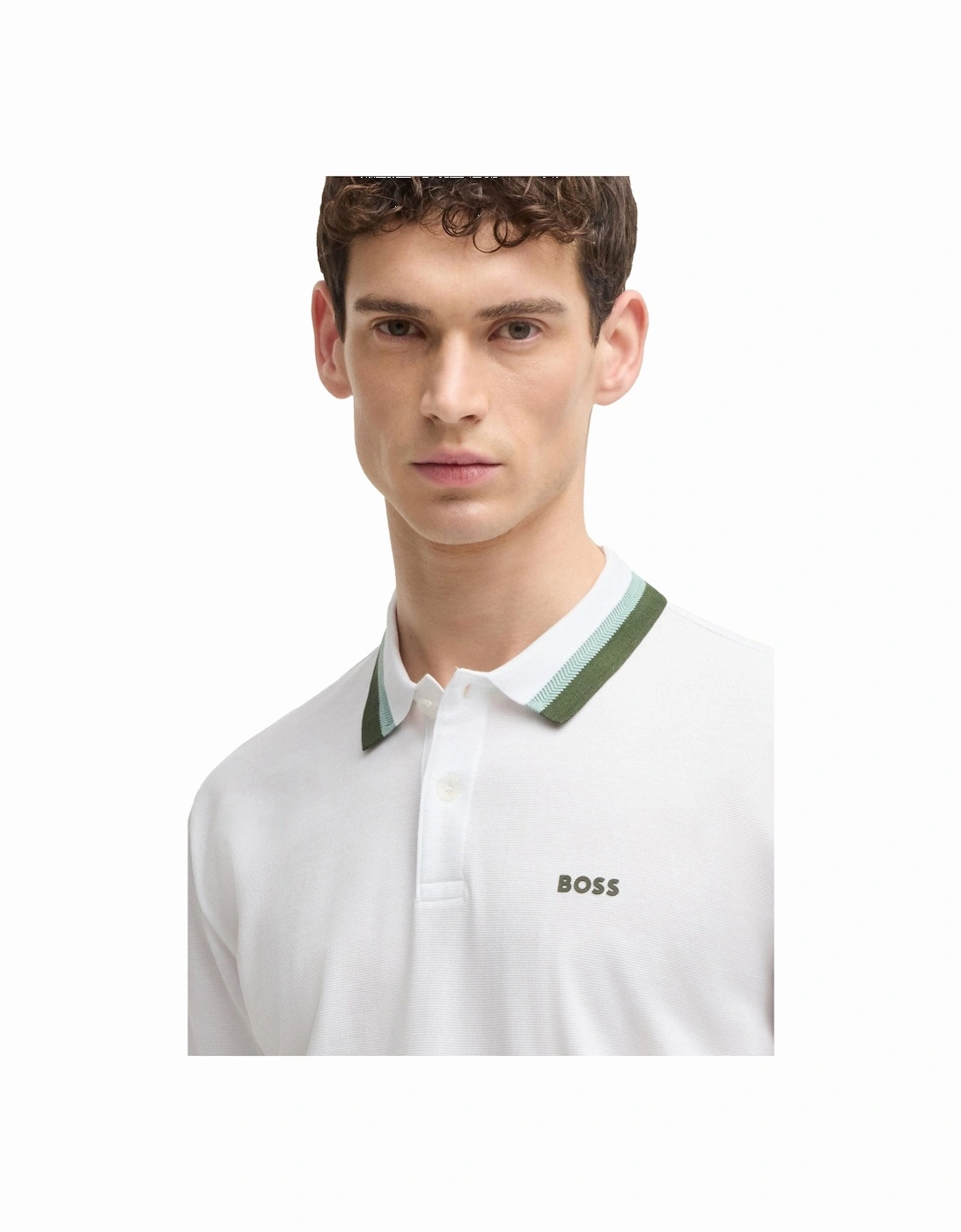 Boss Green Paddy AP Heritage Polo White