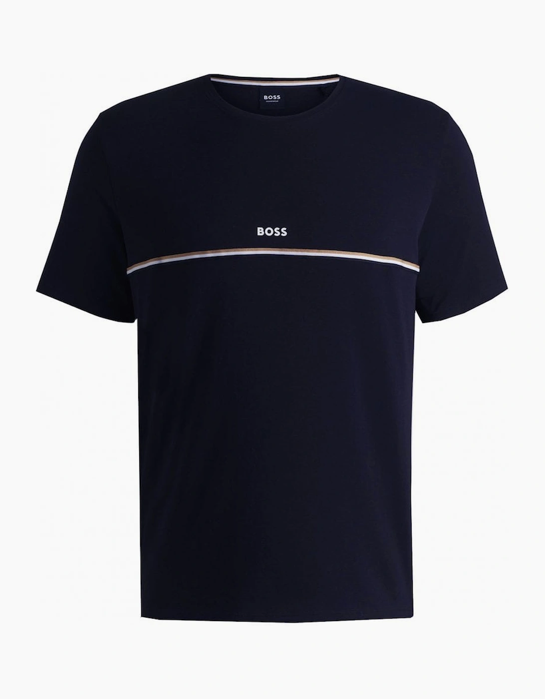 Hugo Boss Men's Black Unique Dark Blue T-Shirt - Size: 44