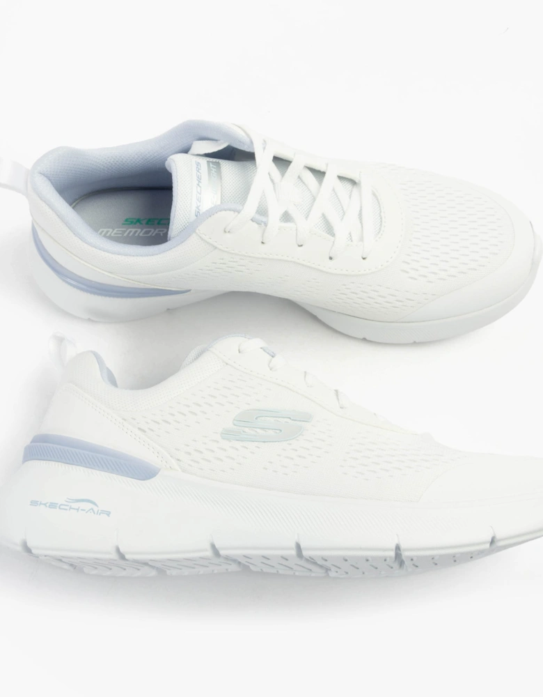 SKECH-AIR DYNAMIGHT 2.0 - NEW Womens Trainers White/Light Blue
