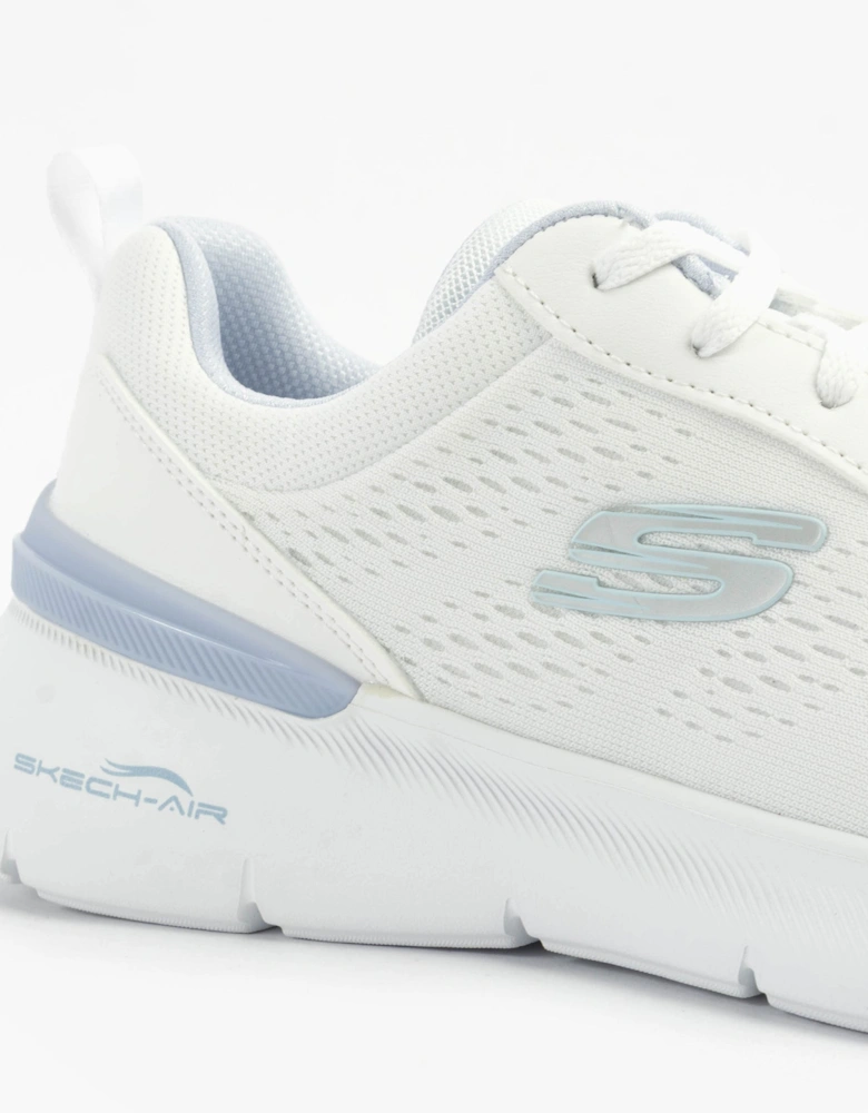 SKECH-AIR DYNAMIGHT 2.0 - NEW Womens Trainers White/Light Blue