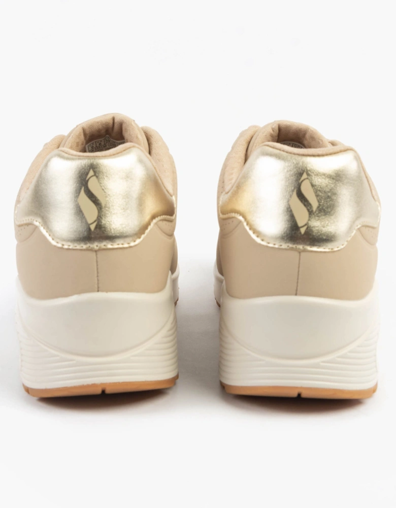 UNO - SHIMMER AWAY Womens Trainers Nude